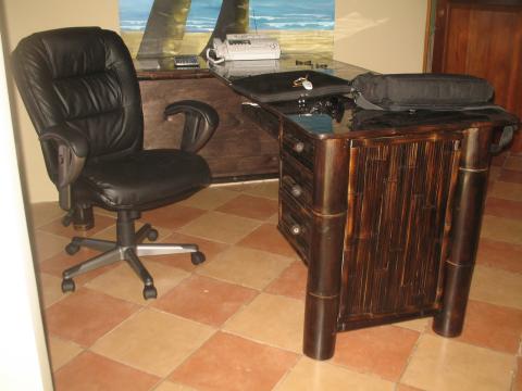 Escritorio rustico bambú - Bamboo Office Furniture